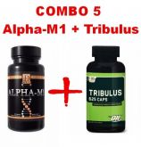 Combo 5: Alpha-M1 + Tribulus On (frete grátis).